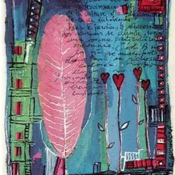 Peinture intitulée "Carte_-_Amnesty_Int…" par Catherine Suchocka, Œuvre d'art originale