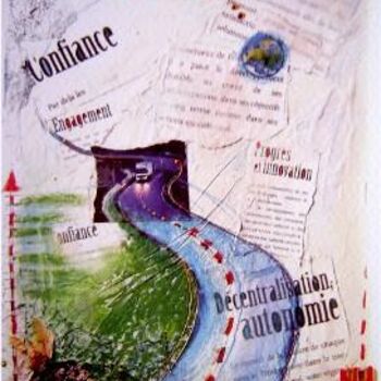Peinture intitulée "Carte_de_Voeux_2002…" par Catherine Suchocka, Œuvre d'art originale