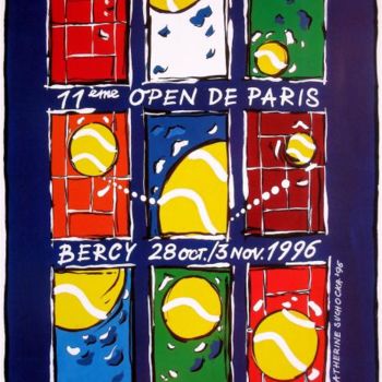 Peinture intitulée ""11 ème OPEN DE PAR…" par Catherine Suchocka, Œuvre d'art originale