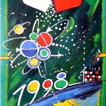Peinture intitulée "Carte_de_Voeux_-_La…" par Catherine Suchocka, Œuvre d'art originale