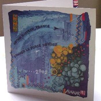 Peinture intitulée "Carte_de_Voeux_-_Or…" par Catherine Suchocka, Œuvre d'art originale