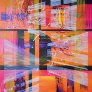 Peinture intitulée "the-artist-as-a-win…" par David Callahan, Œuvre d'art originale, Acrylique
