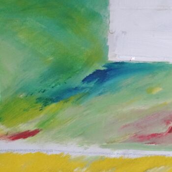 Peinture intitulée "Carré blanc à flanc…" par Jean-Paul Vignes, Œuvre d'art originale, Acrylique