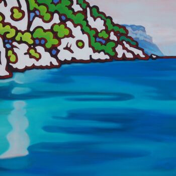 Peinture intitulée "Calanque d''En-vau,…" par Gwendoline Pieters, Œuvre d'art originale, Huile