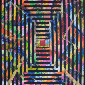 Painting titled "ZÉBRA 52" by Jean-Marc Philippe (Jimpy), Original Artwork, Acrylic