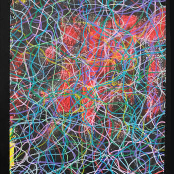 Painting titled "brouillage.jpg" by Jean-Marc Philippe (Jimpy), Original Artwork, Acrylic