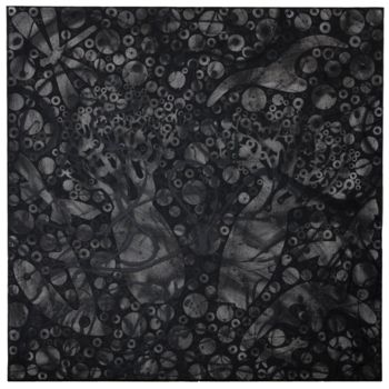 Painting titled "A WORLD AWAY FROM K…" by Andre Van Der Kerkhoff, Original Artwork, Acrylic