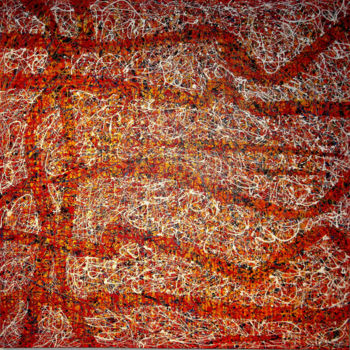 Painting titled "A CROSSING PLACE" by Andre Van Der Kerkhoff, Original Artwork, Acrylic