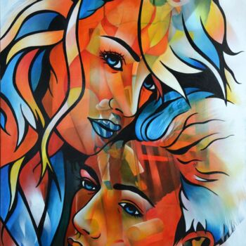 Peinture intitulée "les petits bonheurs…" par Jeannette Guichard-Bunel, Œuvre d'art originale, Huile