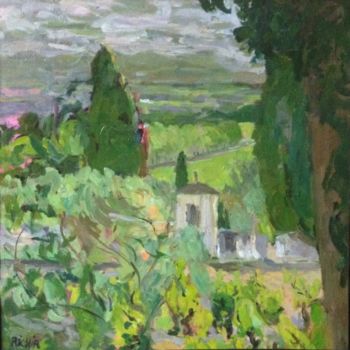 Ζωγραφική με τίτλο "Campagnan(Hérault)" από Olga Richir, Αυθεντικά έργα τέχνης