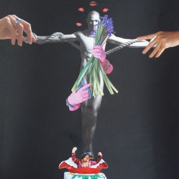 "Mater dolorosa" başlıklı Kolaj Nelly Sanchez tarafından, Orijinal sanat