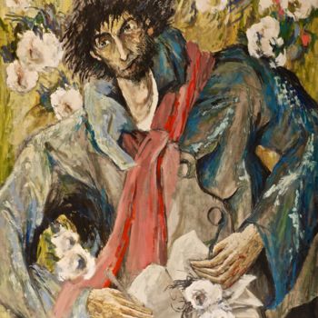 Peinture intitulée "Philippe M. (4)" par Dominique Bertrand, Œuvre d'art originale, Huile