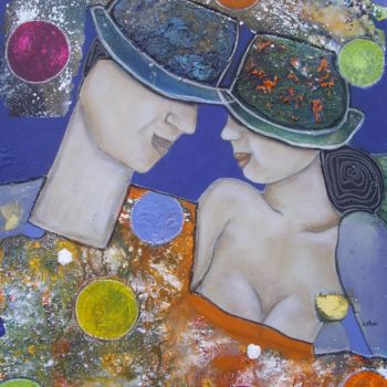 Malerei mit dem Titel "Stop sur un moment.…" von Sylvie Oliveri, Original-Kunstwerk, Acryl