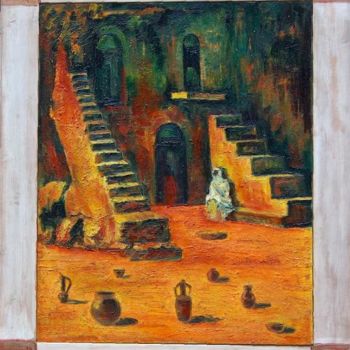 Peinture intitulée "Les âmes retrouvées" par Nathalia Chipilova, Œuvre d'art originale, Huile Monté sur Châssis en bois