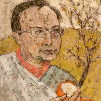 Peinture intitulée "Philippe Mo. (1)" par Dominique Bertrand, Œuvre d'art originale, Huile