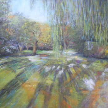 Peinture intitulée "jardin d'hiver 1" par Régine Chaptal, Œuvre d'art originale