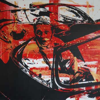 Malerei mit dem Titel "STEVE MCQUEEN XKSS…" von Alex, Original-Kunstwerk, Acryl