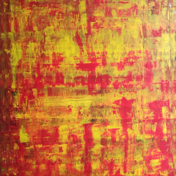 Peinture intitulée "Variation en jaune" par Patrick Joosten, Œuvre d'art originale, Acrylique