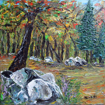 제목이 "JOUR D'AUTOMNE"인 미술작품 Nicodi로, 원작, 아크릴