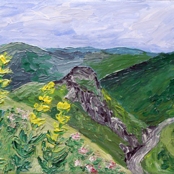Pintura titulada "SUR LA ROUTE DES VO…" por Nicodi, Obra de arte original, Acrílico