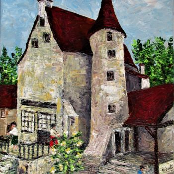 Peinture intitulée "MUSEE DE LA PORCELA…" par Nicodi, Œuvre d'art originale, Acrylique