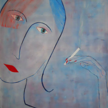 Peinture intitulée "melancholia" par David Callahan, Œuvre d'art originale, Acrylique