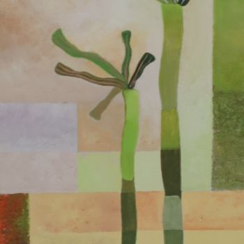 Schilderij getiteld "Bambou 3" door Thierry Robin, Origineel Kunstwerk