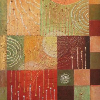 Painting titled "soleil d'hiver" by Thierry Robin, Original Artwork