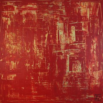 Malerei mit dem Titel "ABSTRACT #1 [80X80]" von Alex, Original-Kunstwerk, Acryl