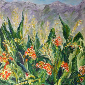 Peinture intitulée "COULEURS D'ALPAGES" par Nicodi, Œuvre d'art originale, Acrylique