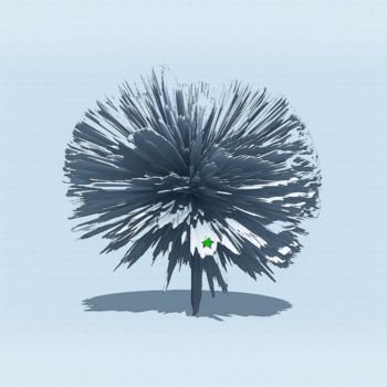 Arts numériques intitulée "L'ARBRE D'HIVER" par Blaise Lavenex, Œuvre d'art originale