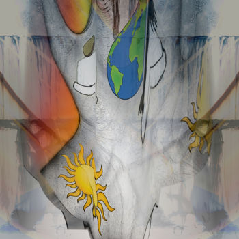 Peinture intitulée "Story22" par Cartsandra B, Œuvre d'art originale, Peinture numérique Monté sur Aluminium