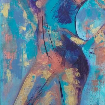 Painting titled "Brandy" by Jill Carrott, Original Artwork, Acrylic