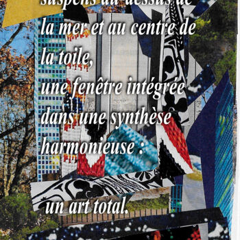 Malerei mit dem Titel "Collage-pensée sur…" von Muriel Cayet, Original-Kunstwerk