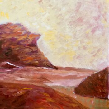 Painting titled "Hot summer  in Côte…" by Ann Lahti, Original Artwork, Oil
