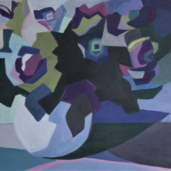Pintura titulada "Pot à Fleur à Rome…" por Barbara D'Adamo, Obra de arte original, Oleo