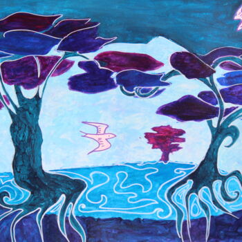 Peinture intitulée "Transcendance des M…" par Corinne Brossier (Atelier de l'imaginaire), Œuvre d'art originale, Acrylique