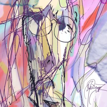 Malerei mit dem Titel "Steve Jobs" von Skywalker, Original-Kunstwerk, Tinte