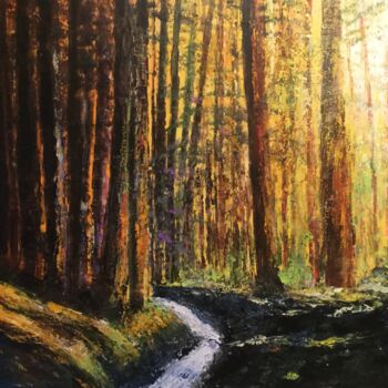 Painting titled "Si le loup y était.…" by Anne Vignau, Original Artwork