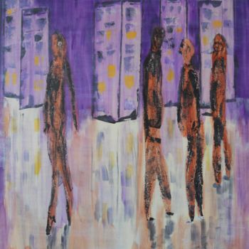 Peinture intitulée "the-strutting-season" par David Callahan, Œuvre d'art originale, Acrylique