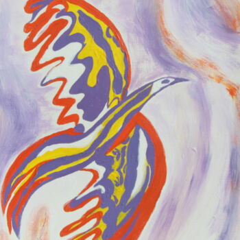 Peinture intitulée "Voyage du rêveur" par Corinne Brossier (Atelier de l'imaginaire), Œuvre d'art originale, Acrylique
