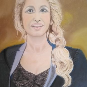 Peinture intitulée "Adriana" par Ghislaine Limbour, Œuvre d'art originale, Pastel