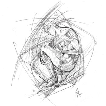 Drawing titled "Study on Project. C…" by Sergey Sovkov, Original Artwork