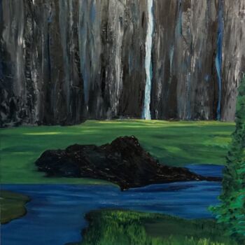 Painting titled "Mystic-Rock-Moses.j…" by Peter Stutz, Original Artwork, Oil