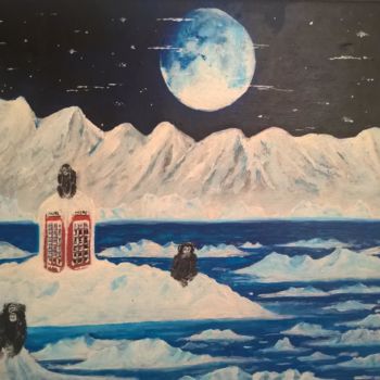 Malerei mit dem Titel "Migration" von Pascal Collin, Original-Kunstwerk, Acryl