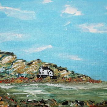 Peinture intitulée "maison-au-bord-de-m…" par Didier Duclos, Œuvre d'art originale, Acrylique
