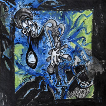 Painting titled "Sans titre - 2017" by Eva Mifsud, Original Artwork