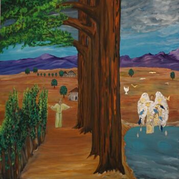 Painting titled "Secret's of Maria M…" by Peter Stutz, Original Artwork, Oil