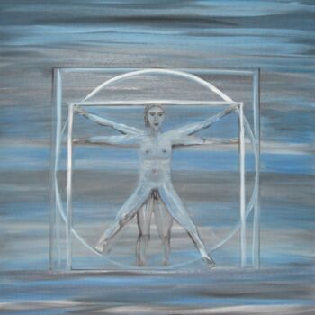 Malerei mit dem Titel "You-are-the-cosmic-…" von Peter Stutz, Original-Kunstwerk, Öl