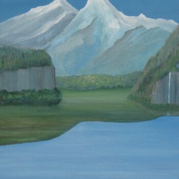 Painting titled "First-Light" by Peter Stutz, Original Artwork, Oil